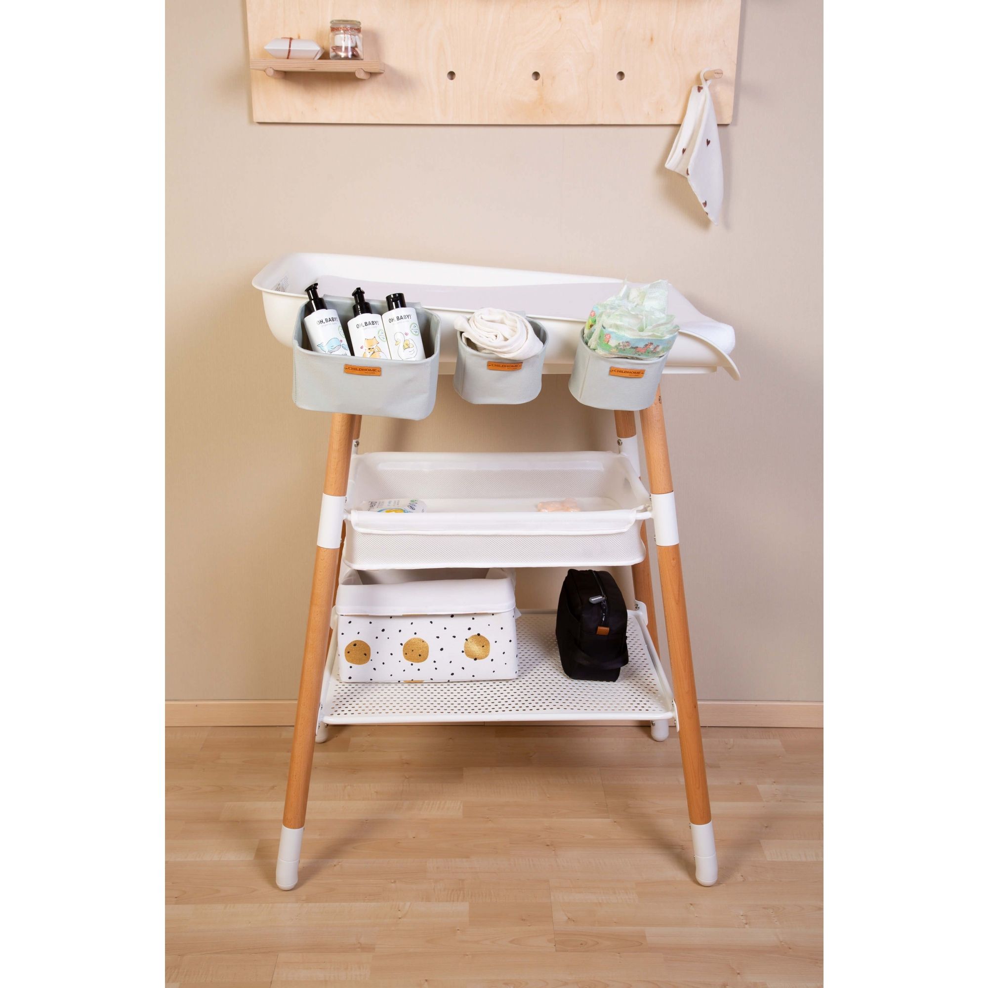 OrganiHaus Lot de 3 Panier Rangement Bébé