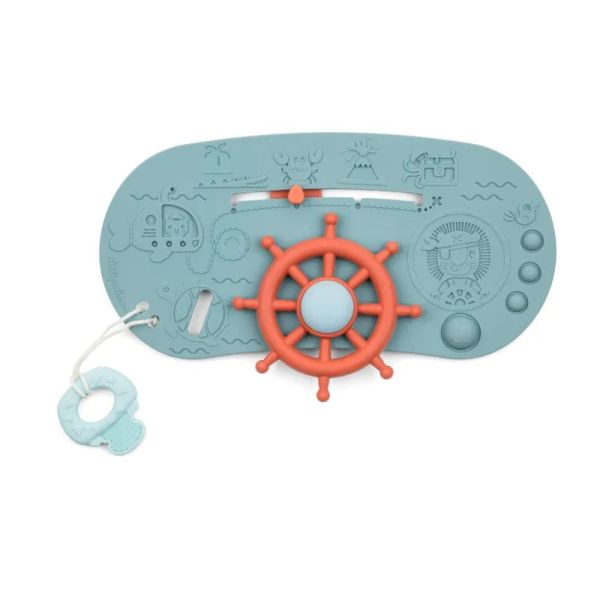 Panneau d'activités pour le bain Bateau pirate