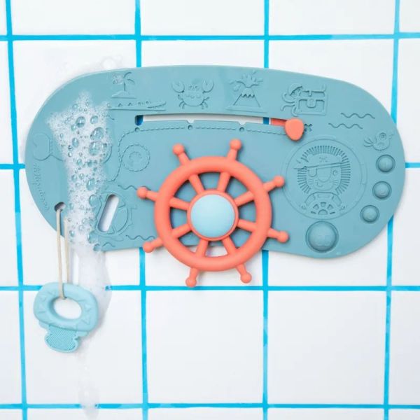 Panneau d'activités pour le bain Bateau pirate