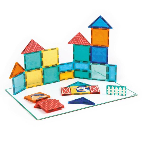 Jeu de construction Panneau magnétique avec 27 pièces