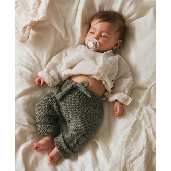 Pantalon Tricot Cashmere musk - Taille 0 à 1 mois