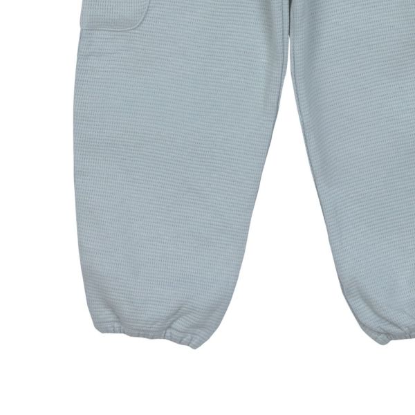 Pantalon cargo enfant en coton bio- bleu clair 3/6 mois