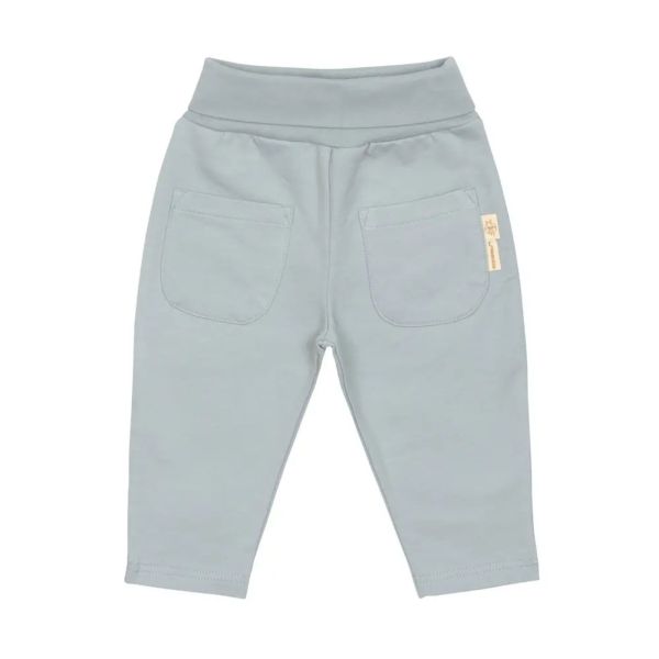 Pantalon de jogging enfants en coton bio - Little Gang bleu clair 3/6 mois