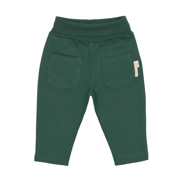 Pantalon de jogging enfants en coton bio - Little Gang vert foncé 3/6 mois