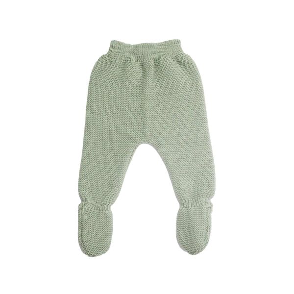 Pantalon maille 0/1 mois Vert argile
