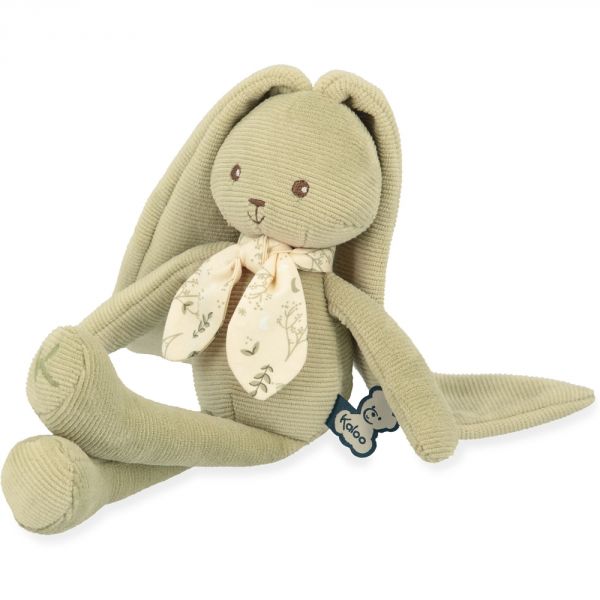 Doudou lapinoo 25 cm Vert