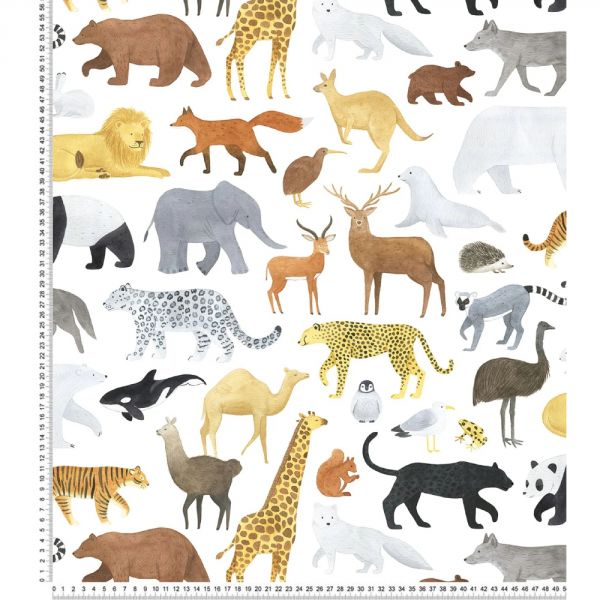 Papier peint Animalia (50cm x 10m)