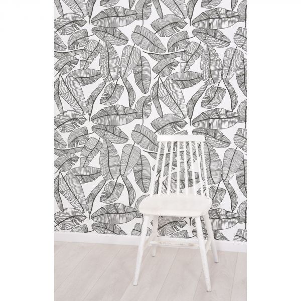 Papier peint  Serengeti /  Motif feuilles tropicales (50cm x 10m)