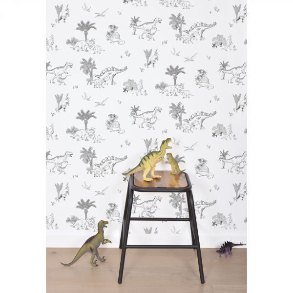 Papier peint Dinosaurus /  Motif dinosaures (50cm x 10m)