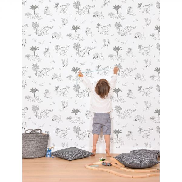 Papier peint Dinosaurus /  Motif dinosaures (50cm x 10m)