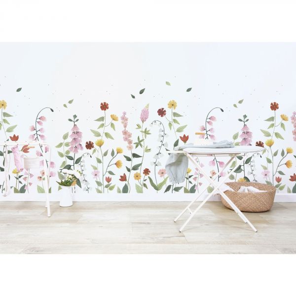 Papier peint Queyran / Jolies fleurs (2m x 2,48m)