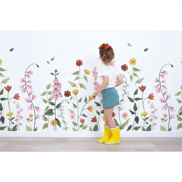 Papier peint Queyran / Jolies fleurs (2m x 2,48m)