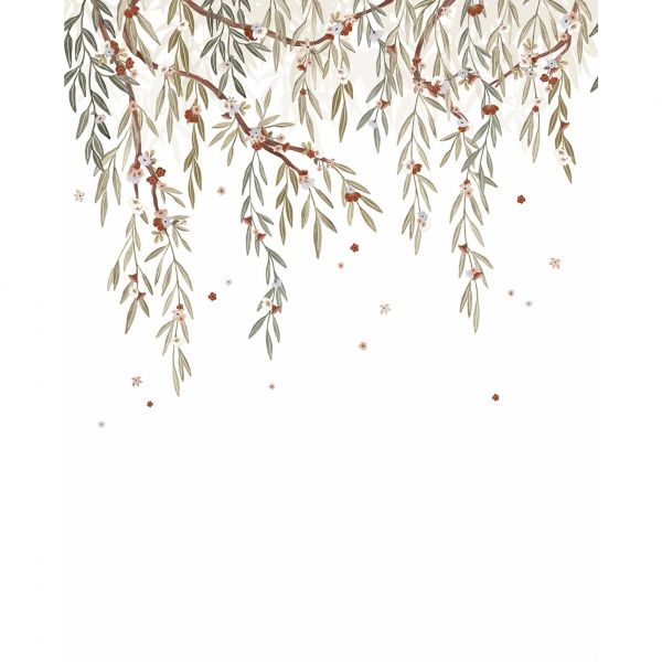 Papier peint Lilydale / Feuillage d'eucalyptus (2m x 2,48m)