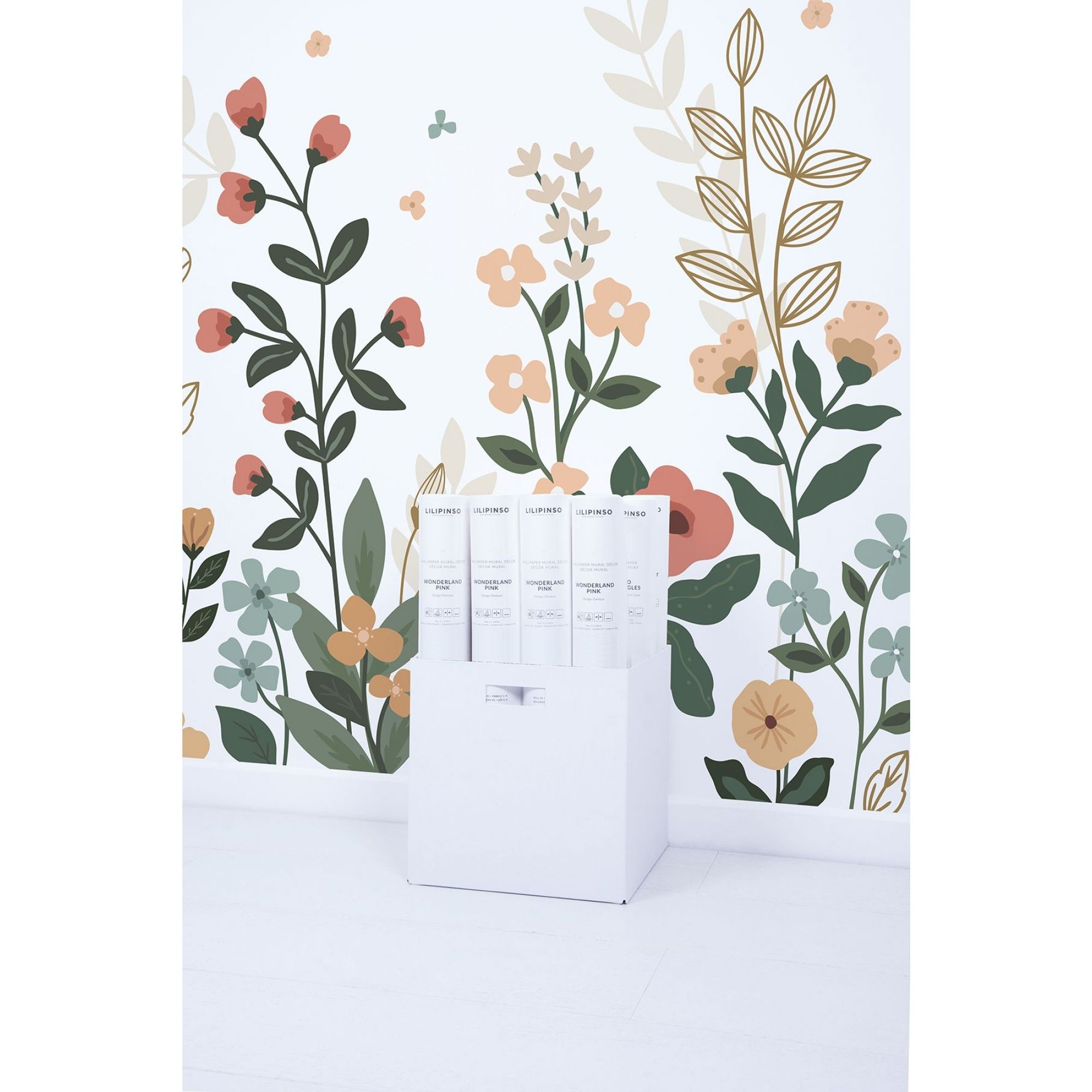 Stickers Chambre Fille  Grandes fleurs - Déco murale Lilipinso