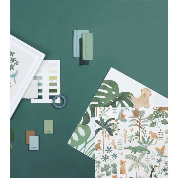 Papier peint panoramique Aventure dans la jungle (4 m x 3 m)