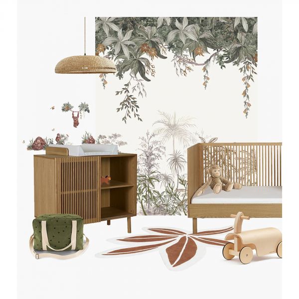 Papier peint panoramique Jungle indonésienne Utan (2 m x 3 m)