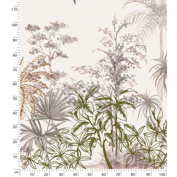 Papier peint panoramique Jungle indonésienne Utan (2 m x 3 m)