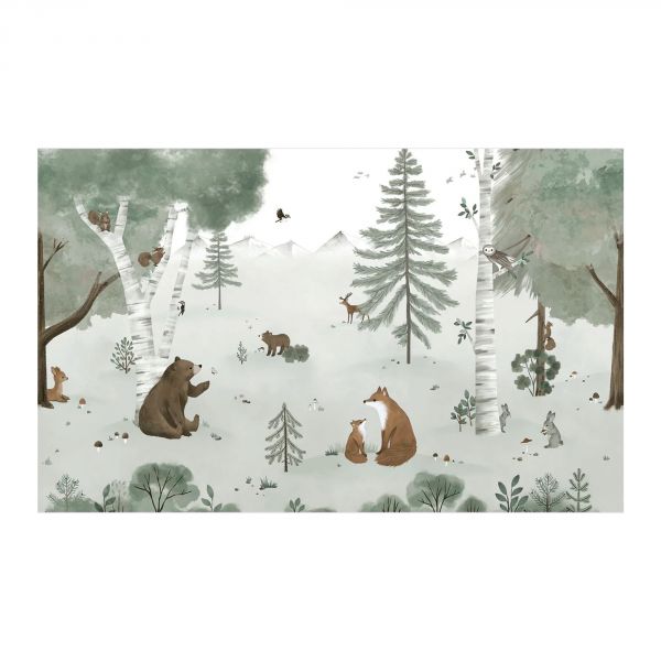 Papier peint panoramique Mountain life Kharu (4 m x 3 m)