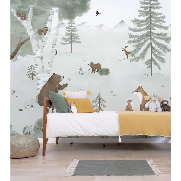 Papier peint panoramique Mountain life Kharu (4 m x 3 m)