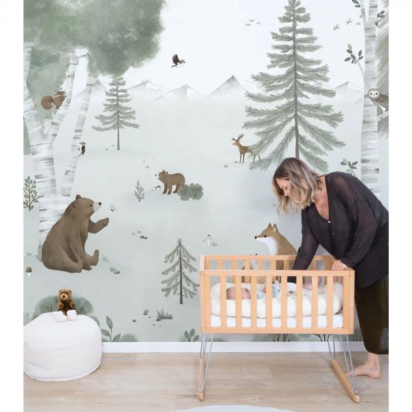 Papier peint panoramique Mountain life Kharu (4 m x 3 m)