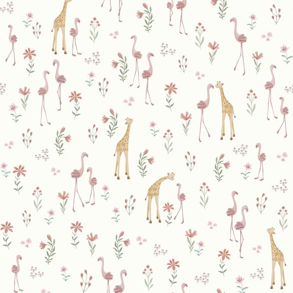 Papier peint intissé - Blooming Safari - 52 cm x 10 m