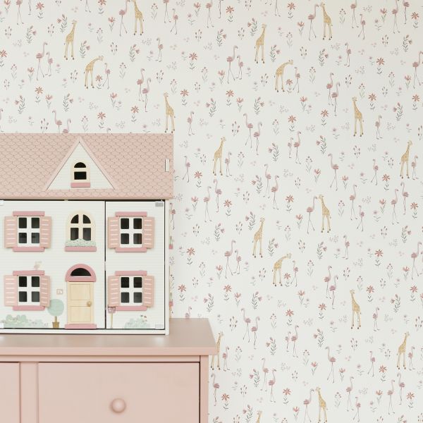 Papier peint intissé - Blooming Safari - 52 cm x 10 m