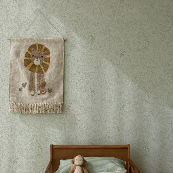 Papier peint intissé - Safari Dreams Sage - 52 cm x 10 m