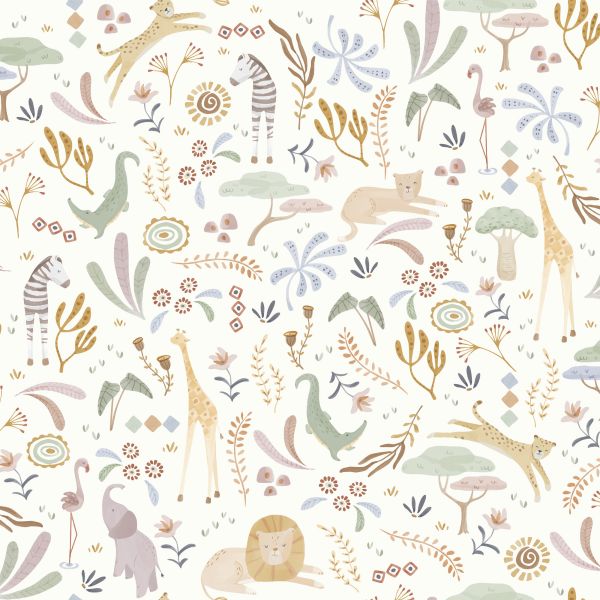 Papier peint intissé - Safari Wonders - 52 cm x 10 m