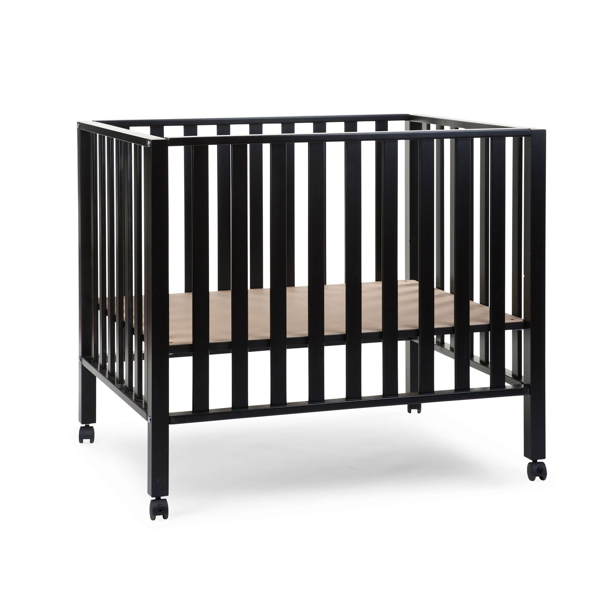 Childhome Parc Bebe Bois Sur Roulettes Noir Made In Bebe