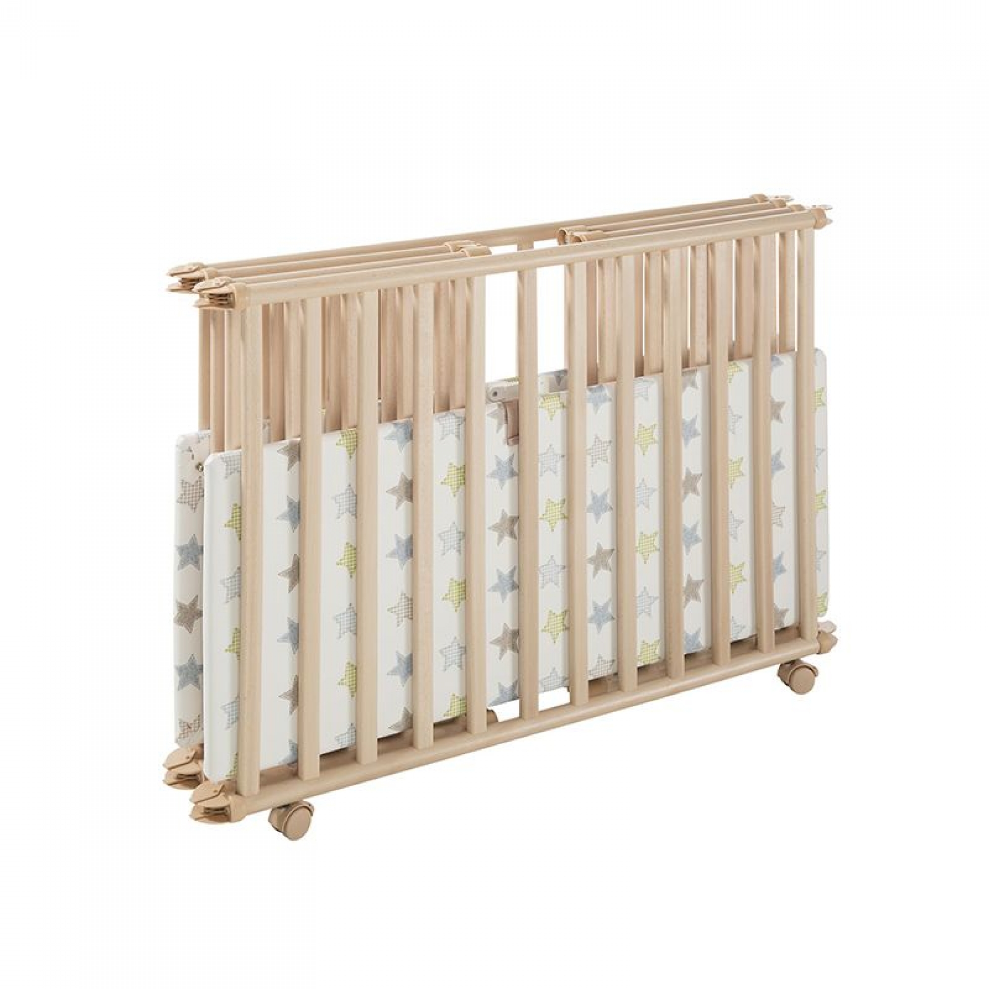 Parc Bebe Pliable Ameli 106 5 X 90 Cm Etoiles Naturel Made In Bebe
