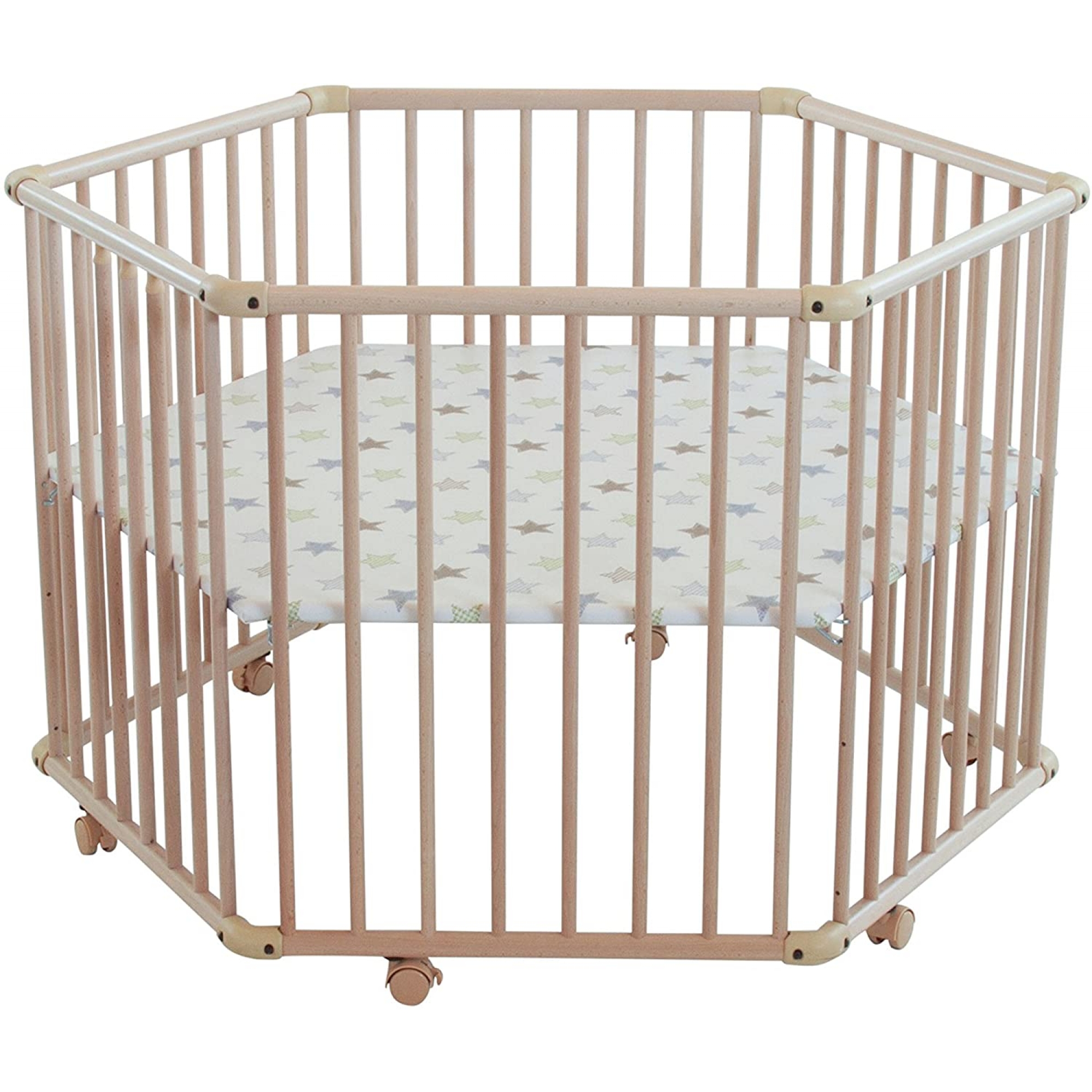 Geuther Parc Matrix 97 X 112 Cm Etoiles Naturel Made In Bebe