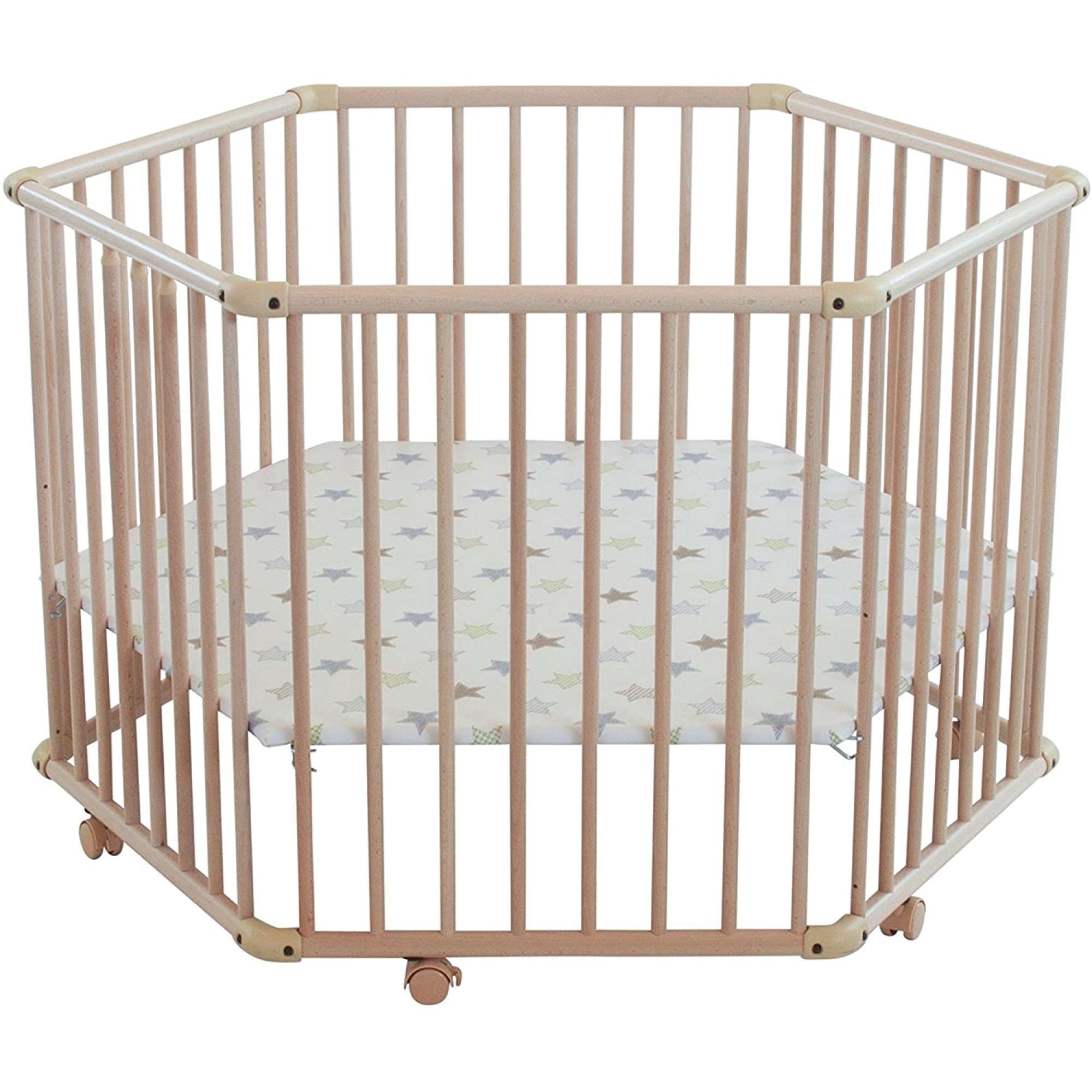 Geuther Parc Matrix 97 X 112 Cm Etoiles Naturel Made In Bebe