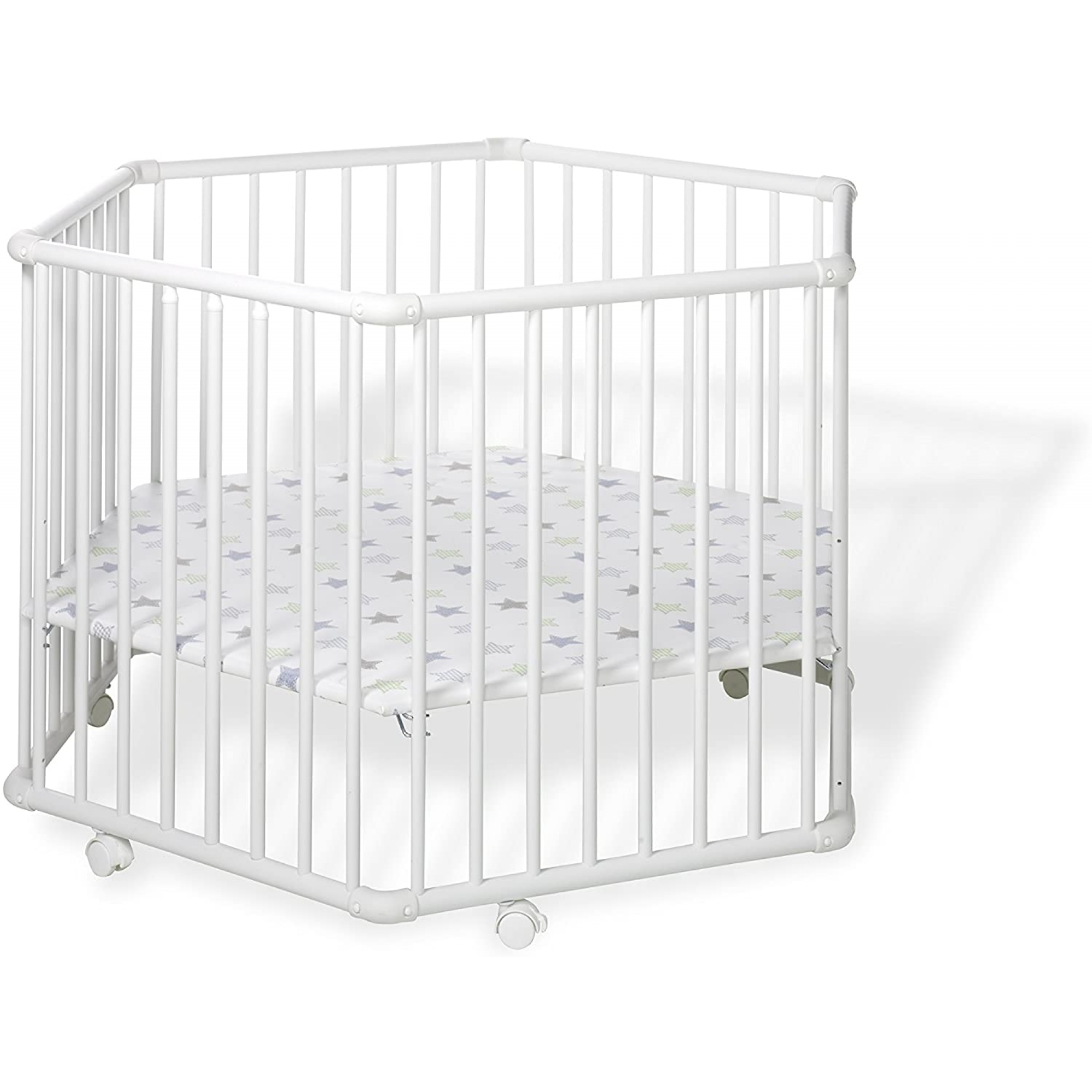 Geuther Parc Matrix 97 X 112 Cm Etoiles Blanc Made In Bebe