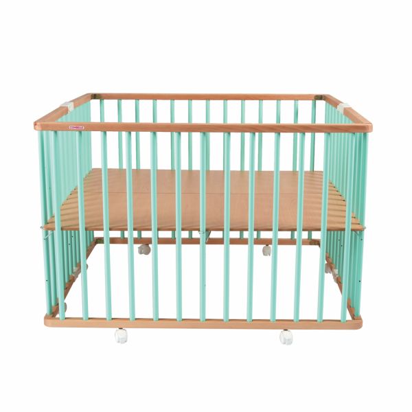 Parc bébé pliable Gaby Hybride vert mint