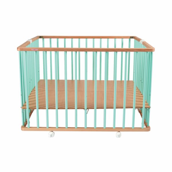 Parc bébé pliable Gaby Hybride vert mint