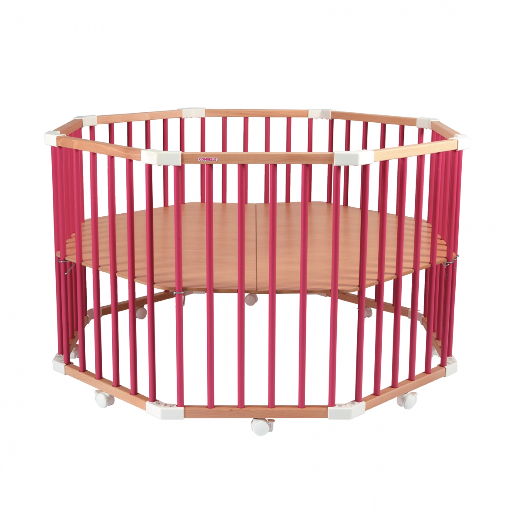 Combelle Parc Bebe Bois Rond Florian Ii Hybride Fuchsia Made In Bebe