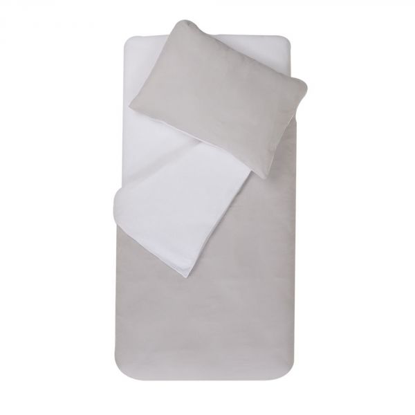 Couverture Couette bébé Domiva doux nid drap-housse imperméable - blanc -  70x140 cm