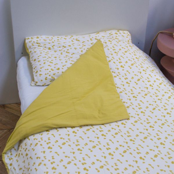 Parure housse de couette + taie d'oreiller 100x140cm / 40x60 cm Honey Moon -  Savane