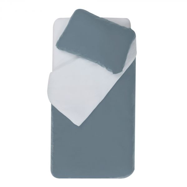 Parure housse de couette + taie d'oreiller 75x120 / 35x45 cm Ocean / Light Blue