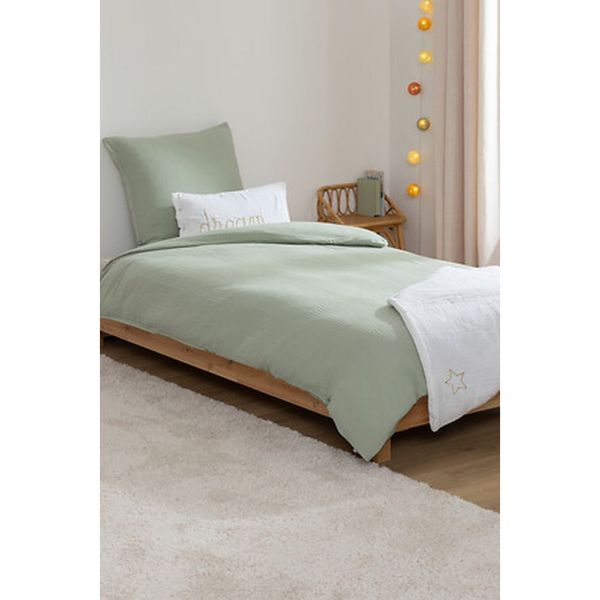 Parure de lit enfant 140x200 cm Vert