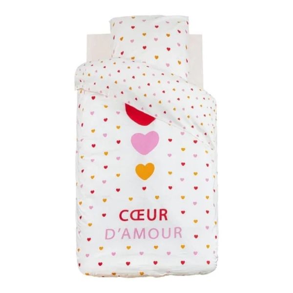 Parure de lit imprimée Amour 140 x 200 cm