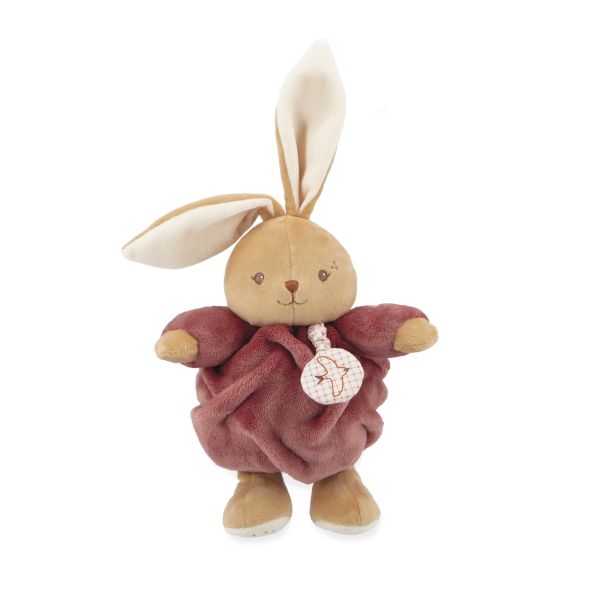 Peluche lapin Patapouf musical 17 cm Bordeaux