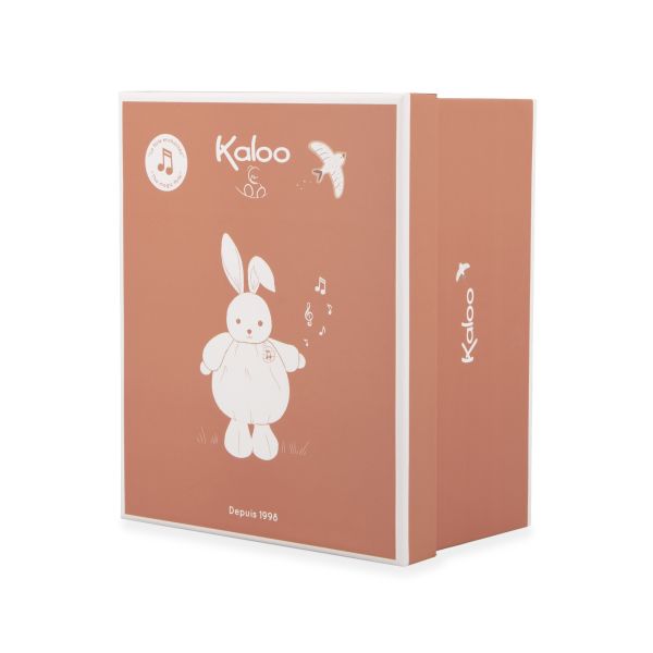 Peluche lapin Patapouf musical 17 cm Bordeaux