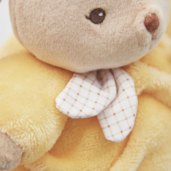 Peluche lapin Patapouf 17 cm Jaune
