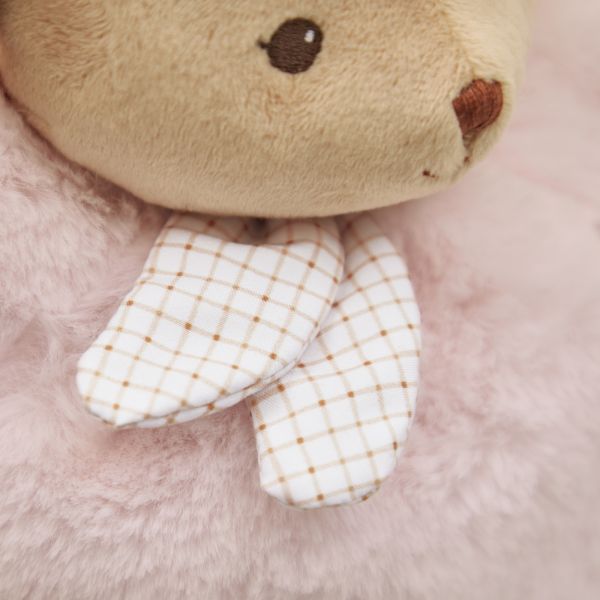 Peluche lapin Patapouf 25 cm Rose