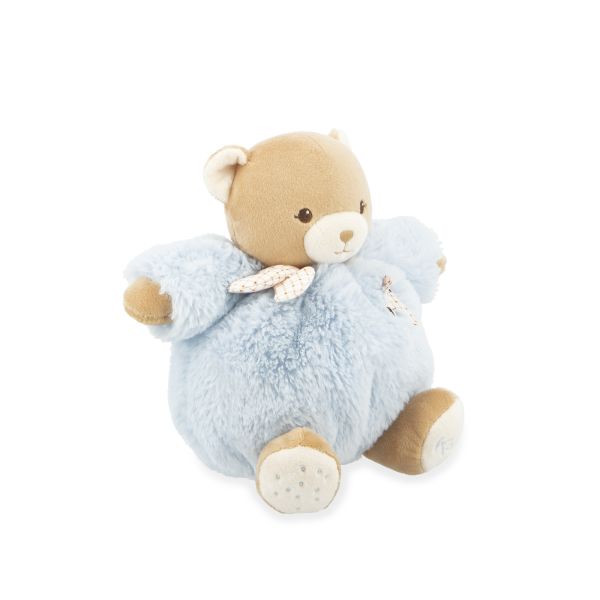 Peluche ours Patapouf 17 cm Bleu