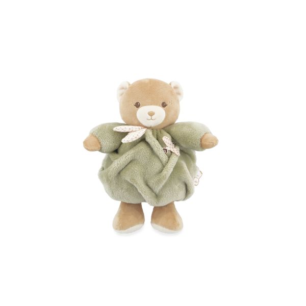 Peluche ours Patapouf 17 cm Vert