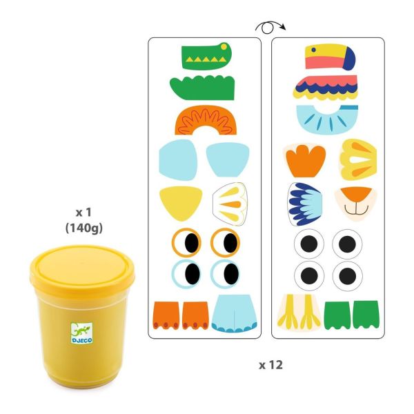 Coffret de créations de Pâte à modeler Mapatanimaux