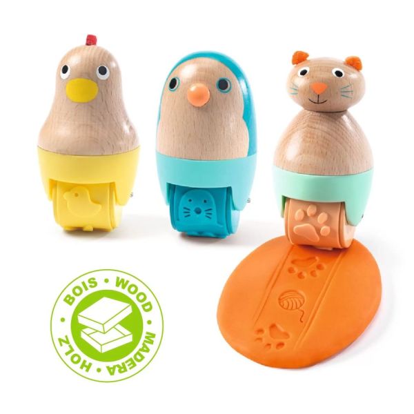 Set de 3 rouleaux Accessoires pour pâte à modeler Mapataroule