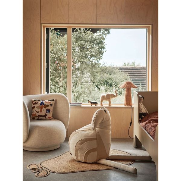 Tapis en jute tressé naturel - Poire